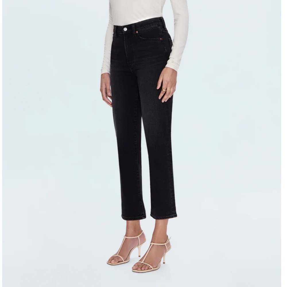 PISTOLA Black Cropped straight Jeans